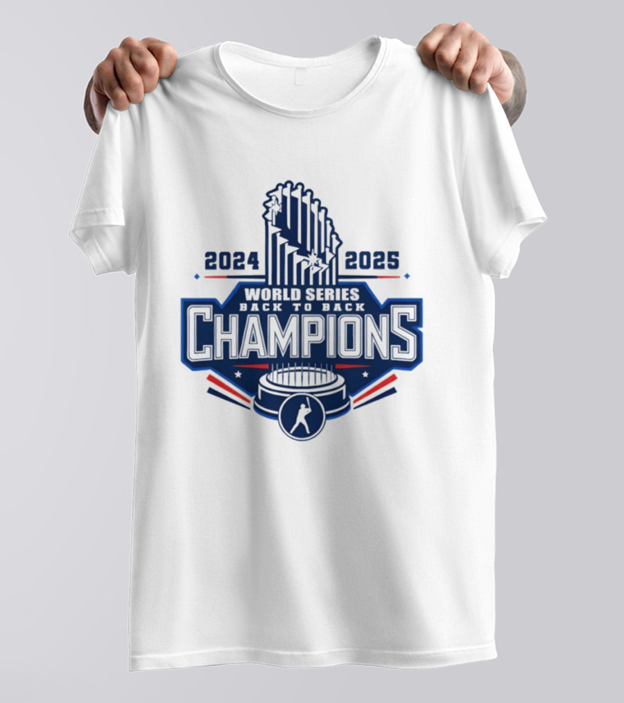 Los Angeles Dodgers World Series Back To Back 2024 2025 Champions MLB T-Shirt