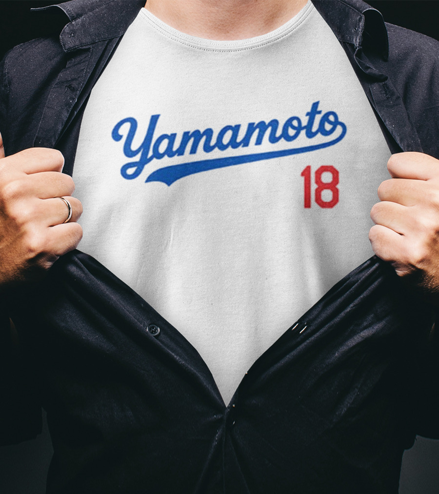 Yamamoto 18 Los Angeles Dodgers MLB Baseball World Champions T-Shirt