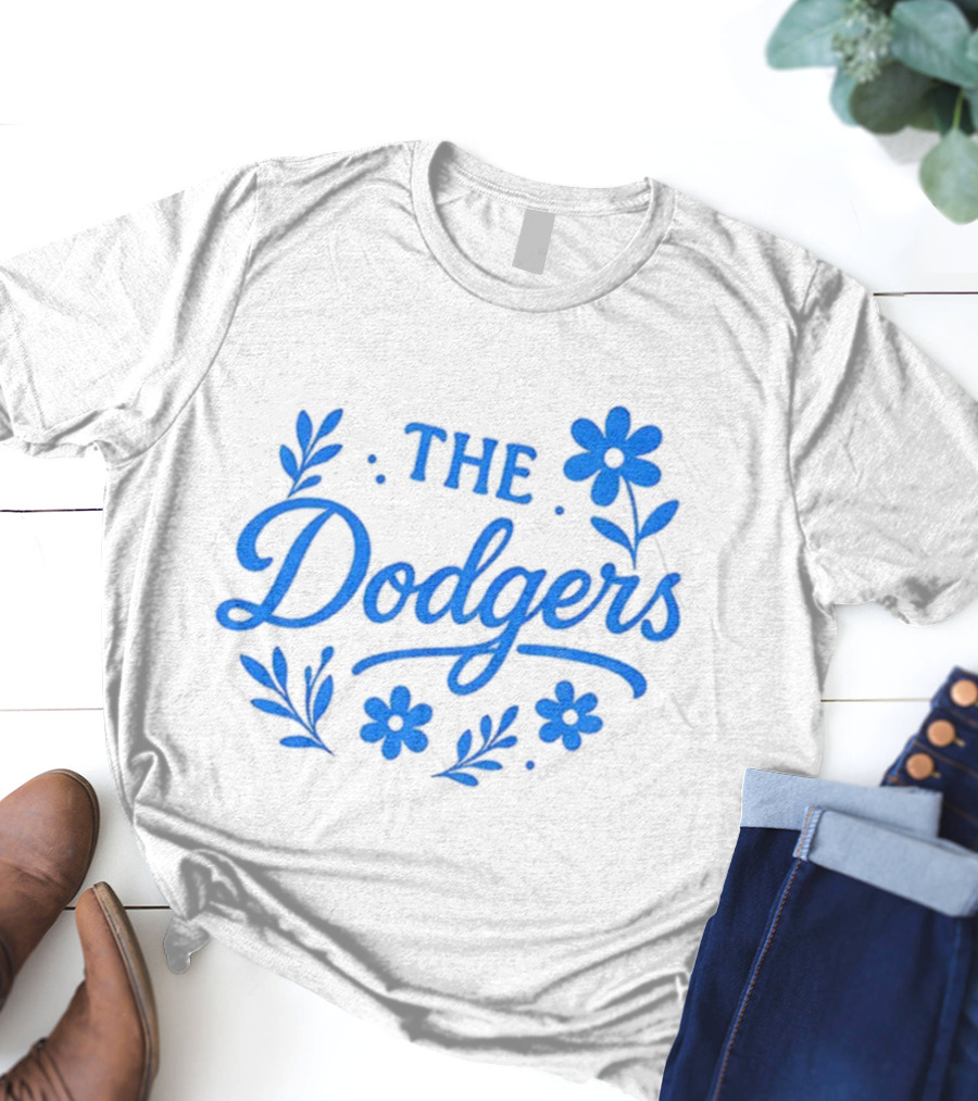 Floral Dodgers World Series 2025 Los Angeles Dodgers Flowers T-Shirt