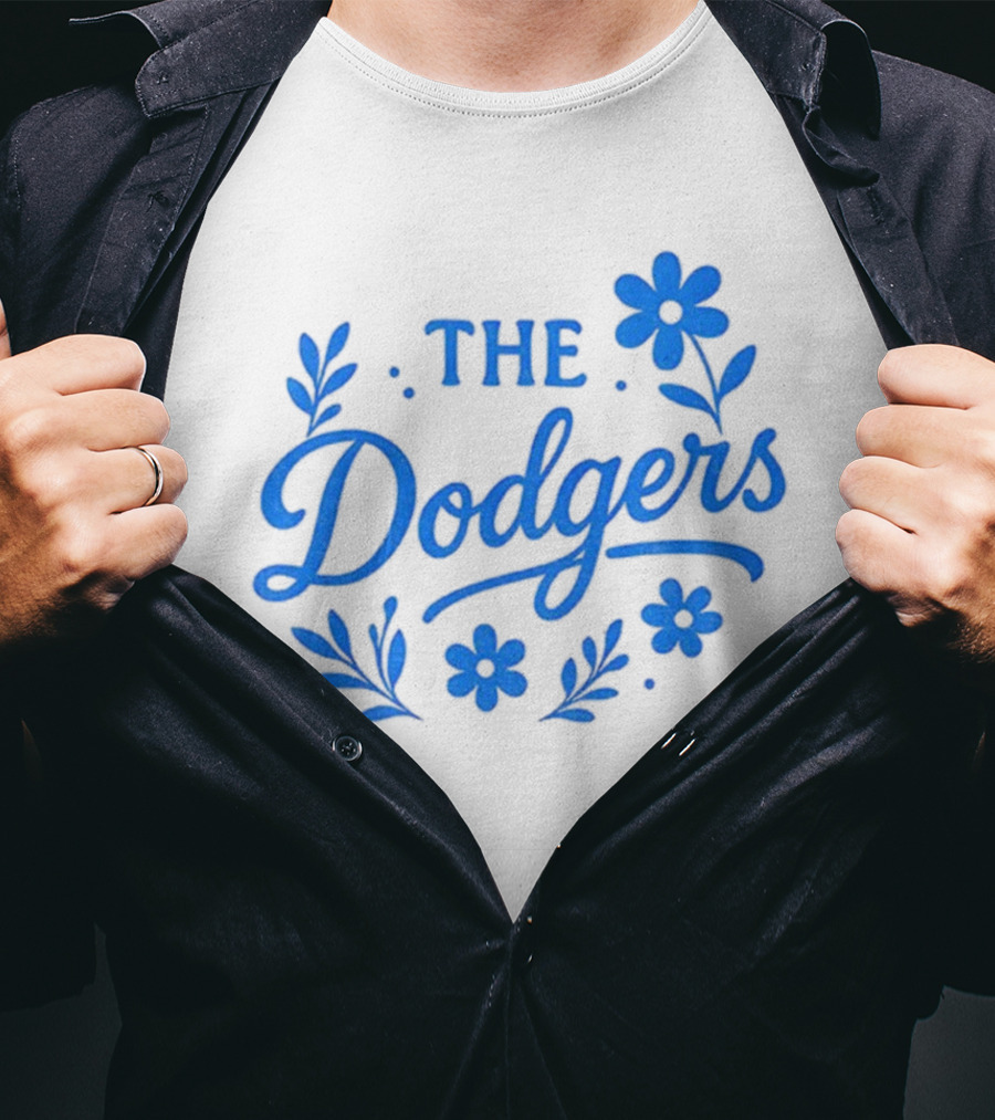 Floral Dodgers World Series 2025 Los Angeles Dodgers Flowers T-Shirt