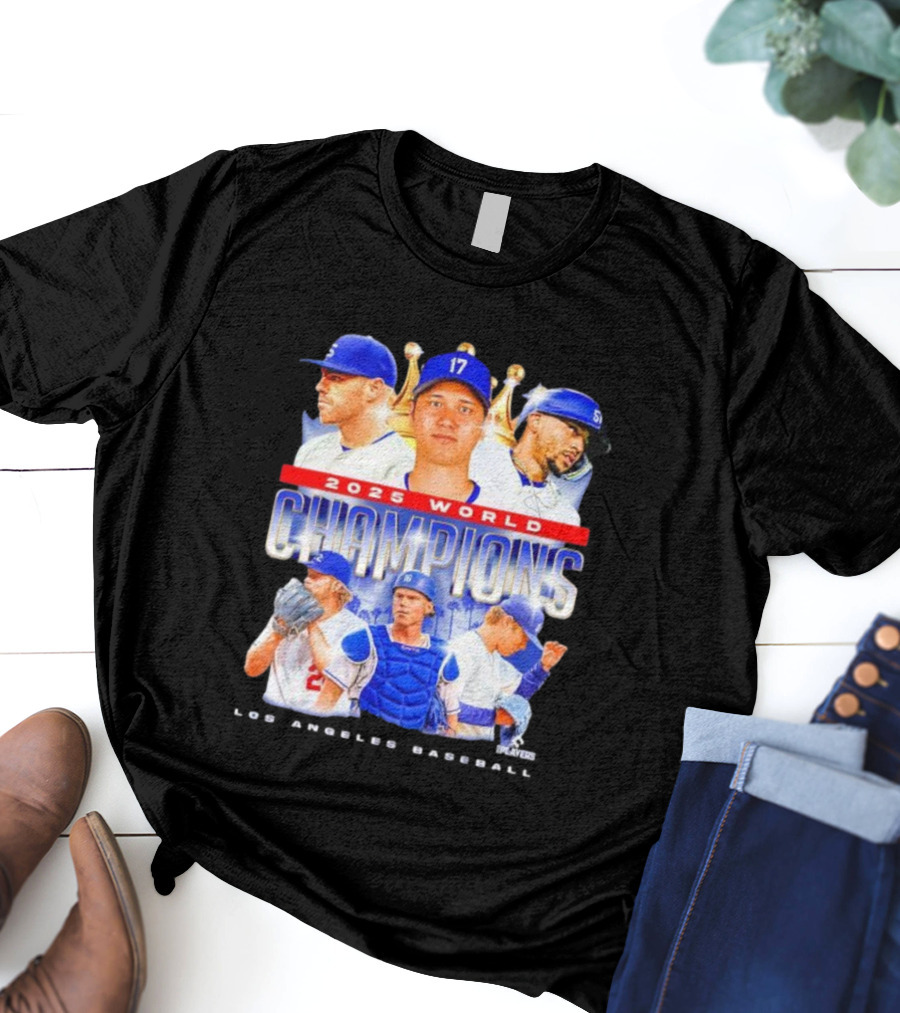 2025 World Champions Los Angeles Baseball Series T-Shirt