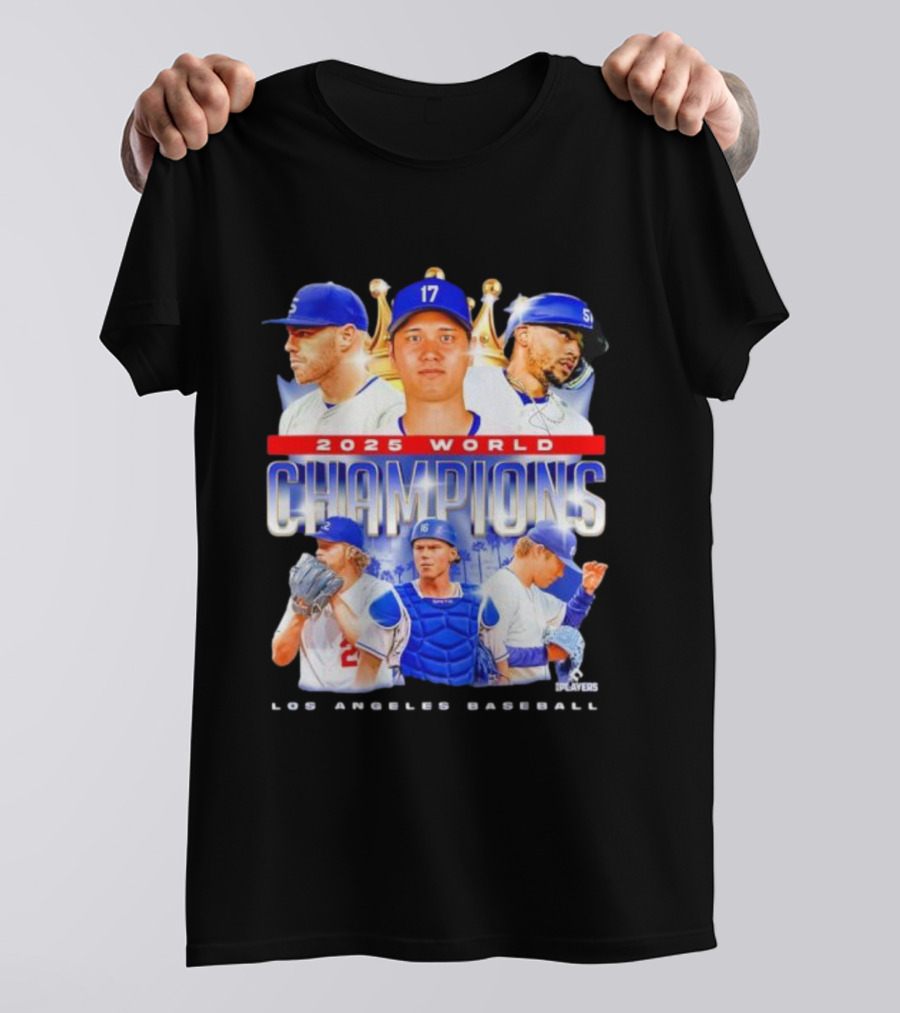 2025 World Champions Los Angeles Baseball Series T-Shirt