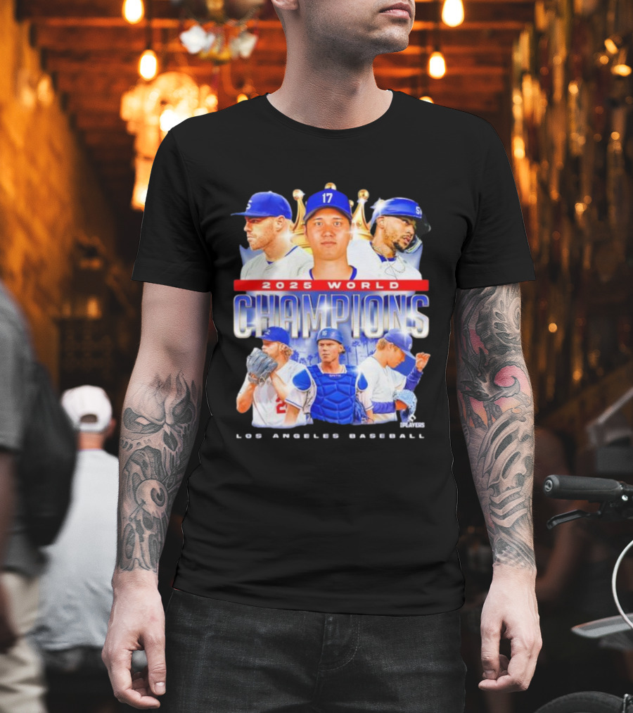 2025 World Champions Los Angeles Baseball Series T-Shirt