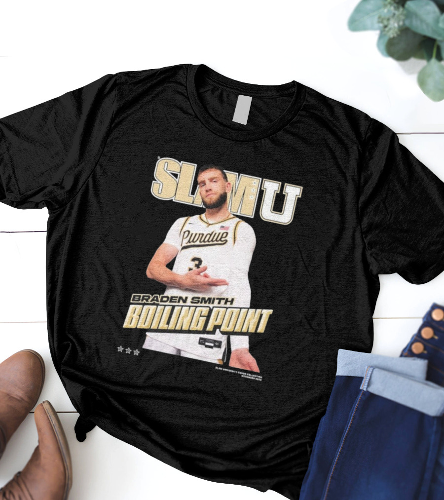 SlamU Braden Smith Boiling Point Purdue Boilermakers T-Shirt