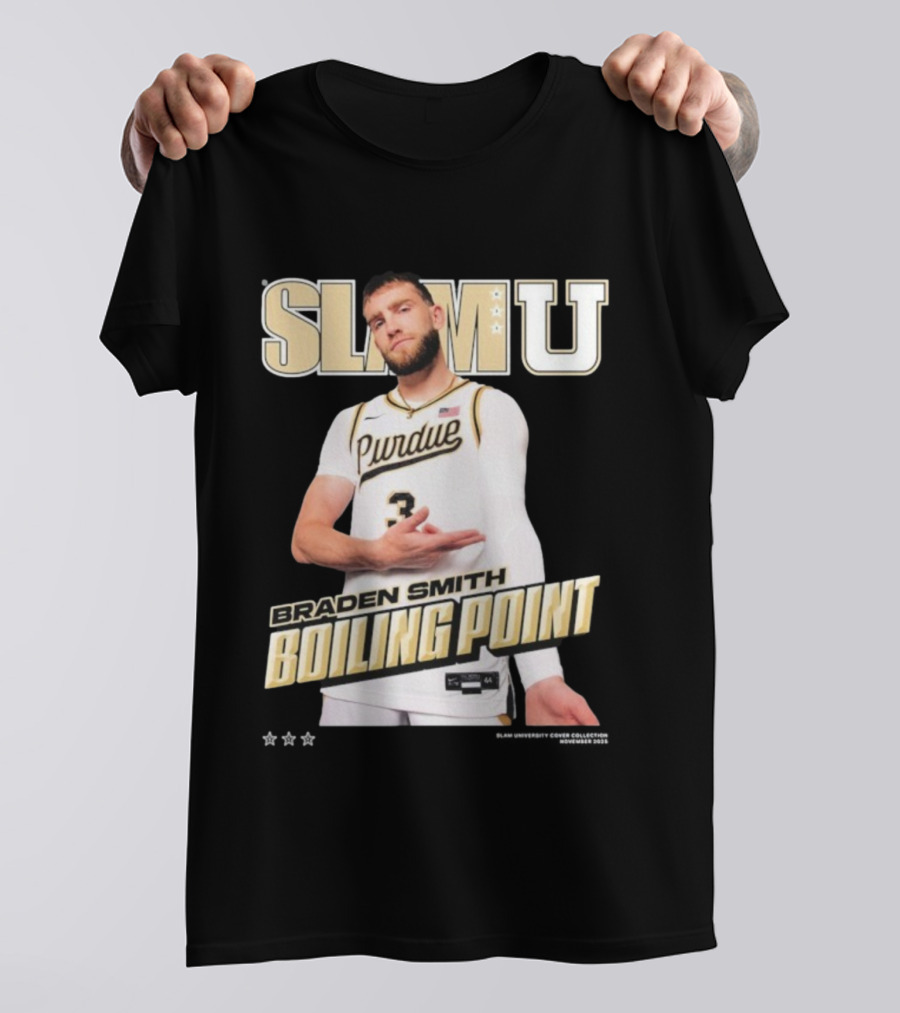 SlamU Braden Smith Boiling Point Purdue Boilermakers T-Shirt
