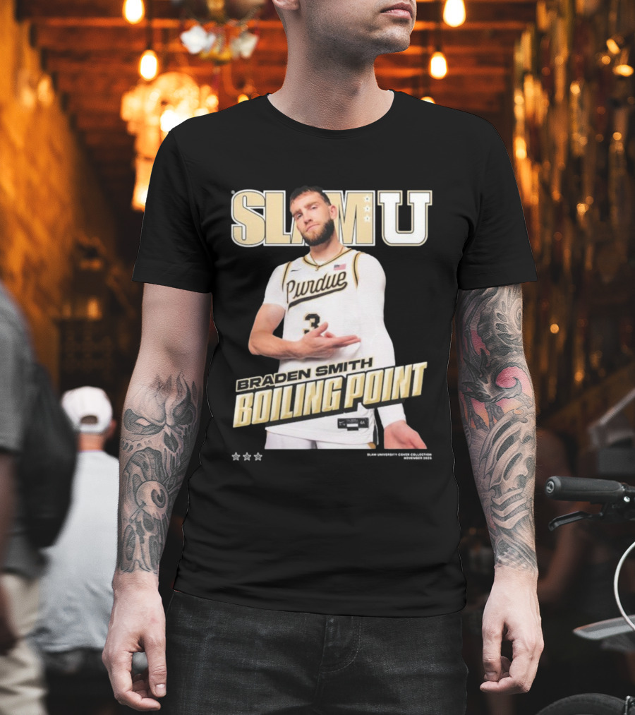 SlamU Braden Smith Boiling Point Purdue Boilermakers T-Shirt