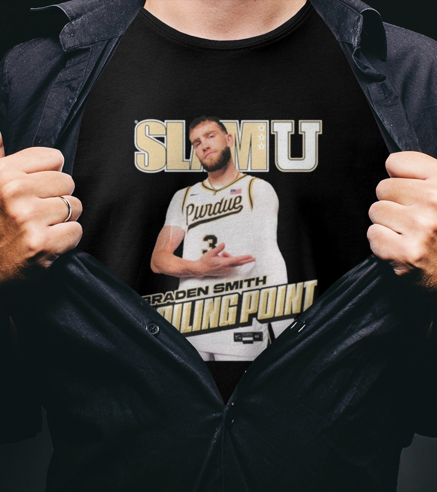 SlamU Braden Smith Boiling Point Purdue Boilermakers T-Shirt