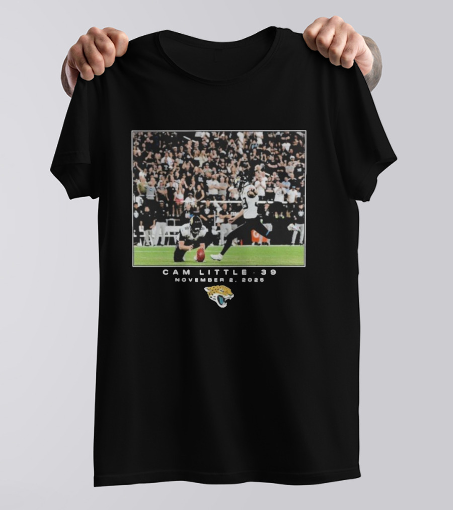 Cam Little 39 November 2 2025 Jacksonville Jaguars NFL Week 8 T-Shirt