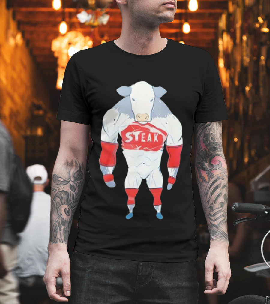 Dr Shawn Baker Cow Steak Muscle Beef Athlete T-Shirt
