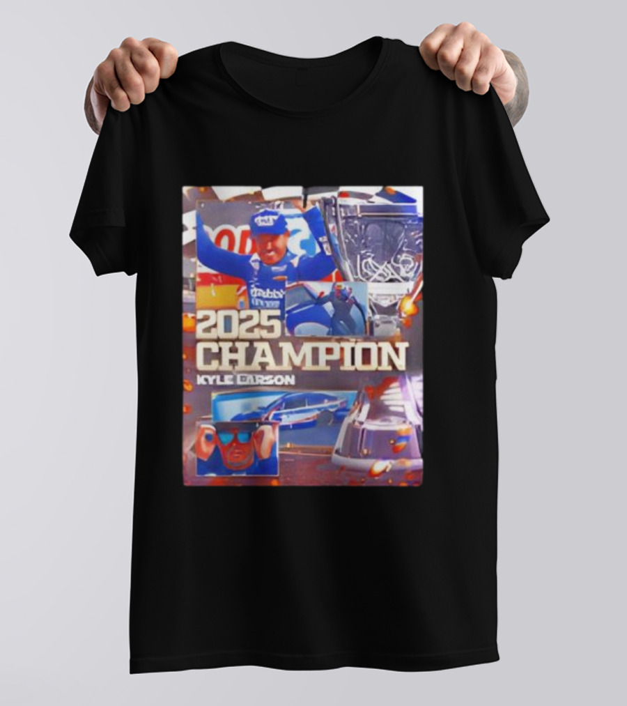 2025 Champion Kyle Larson NASCAR Cup Series Win Racing Victory T-Shirt