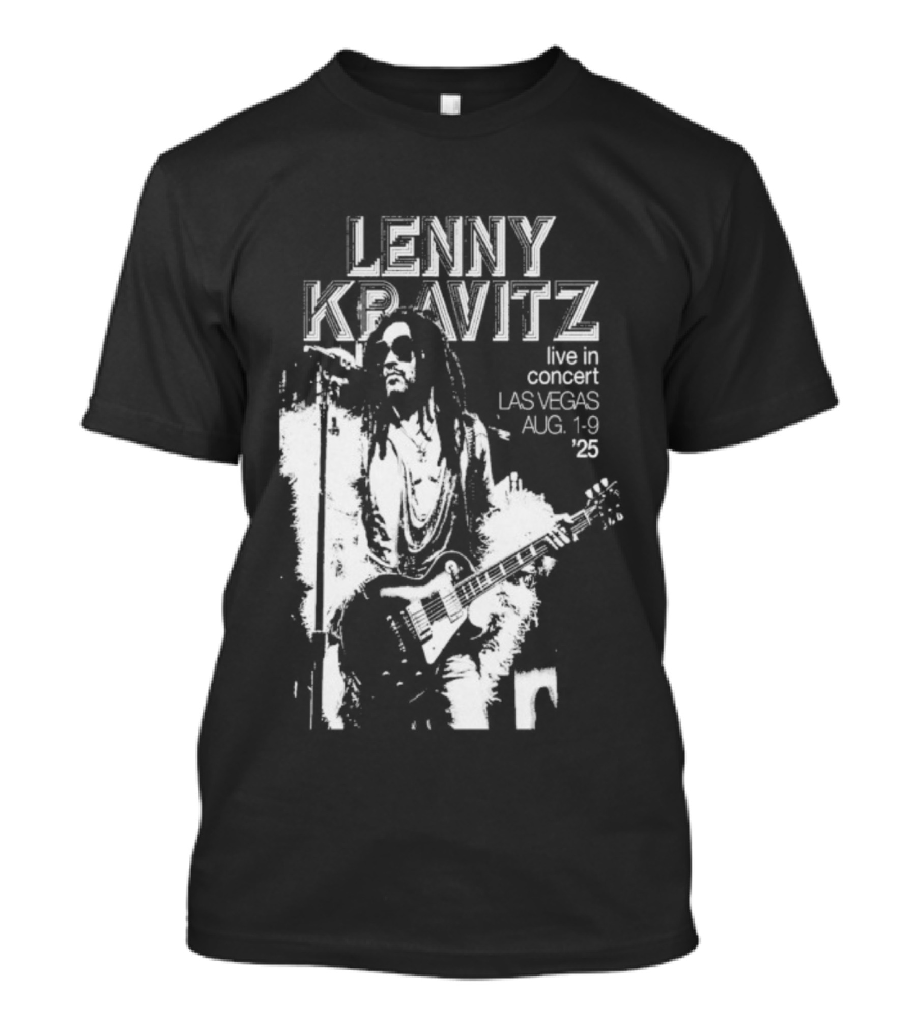 Lenny Kravitz Live In Concert Las Vegas Aug 10 2025 Tour T-Shirt
