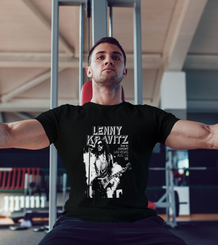Lenny Kravitz Live In Concert Las Vegas Aug 10 2025 Tour T-Shirt