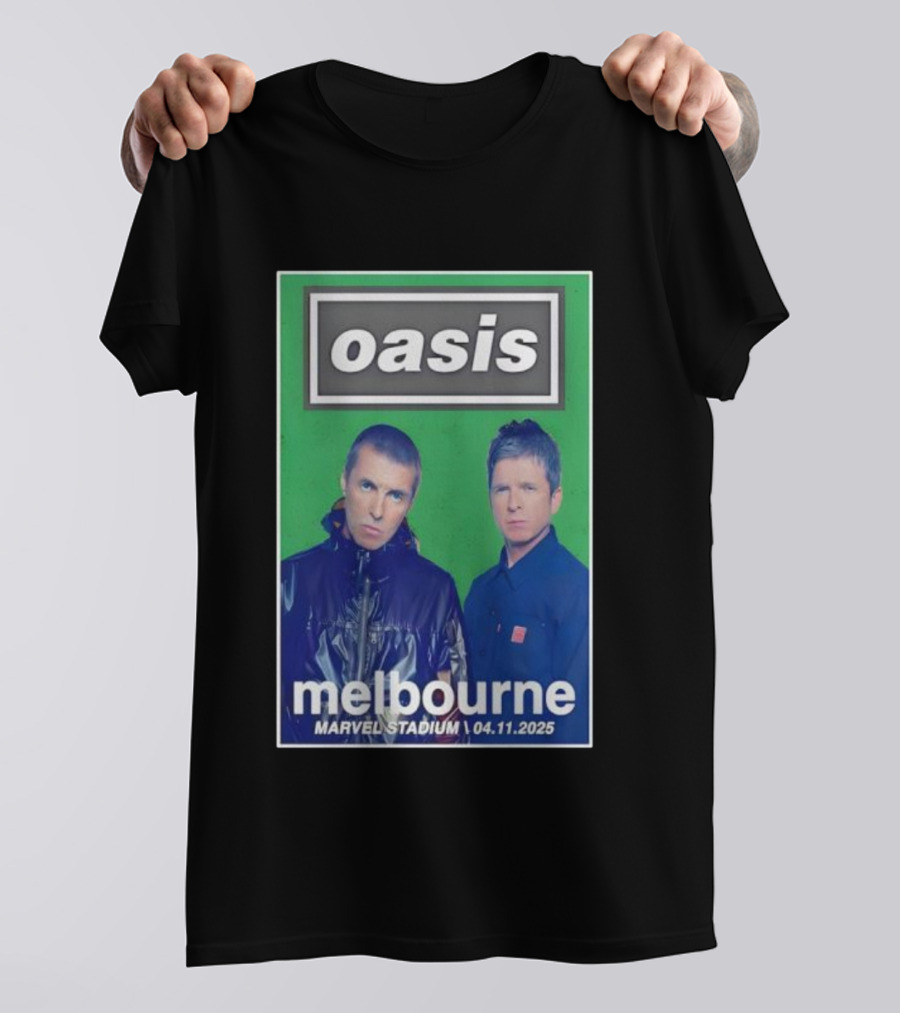 Oasis Melbourne November 4 2025 Marvel Stadium T-Shirt