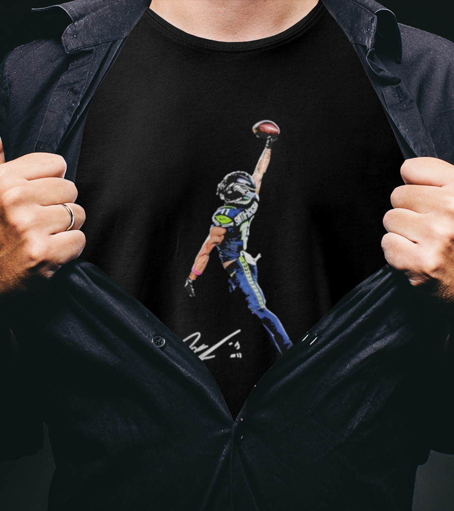 Smith-Njigba Signature Catch Seattle Football T-Shirt