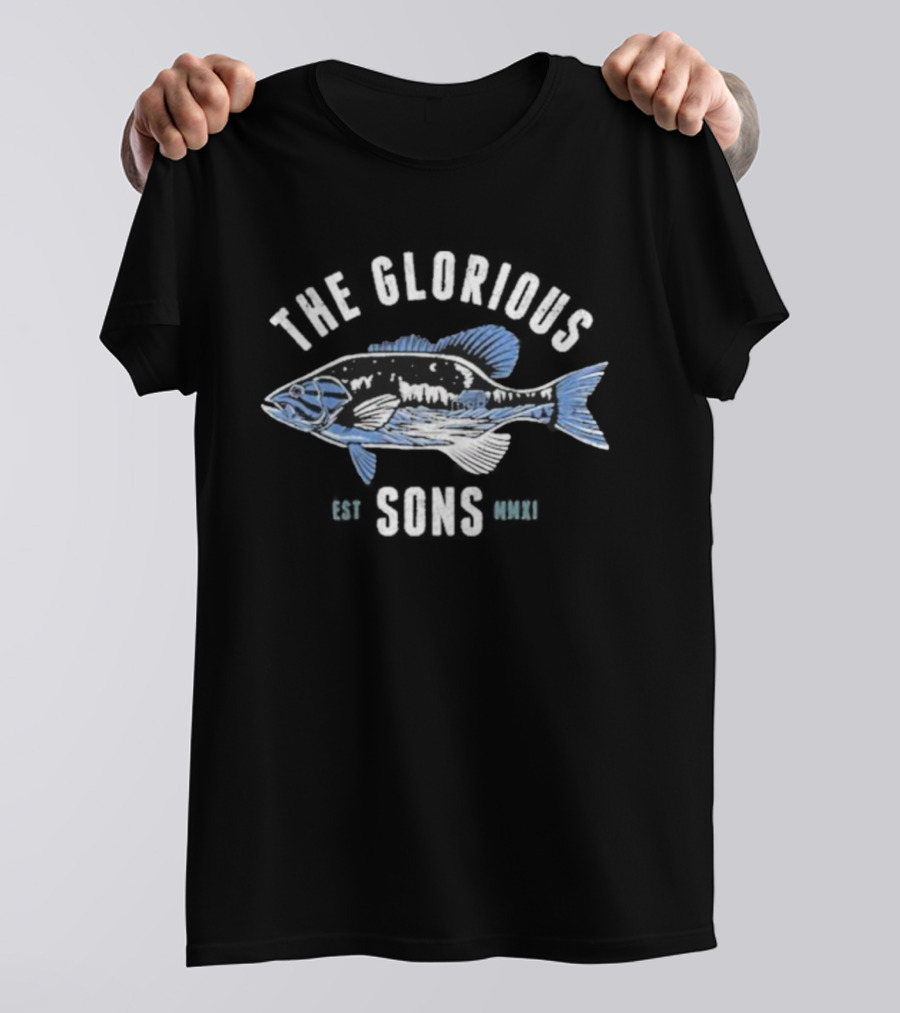 The Glorious Sons Fish Vintage Band Tour Logo T-Shirt