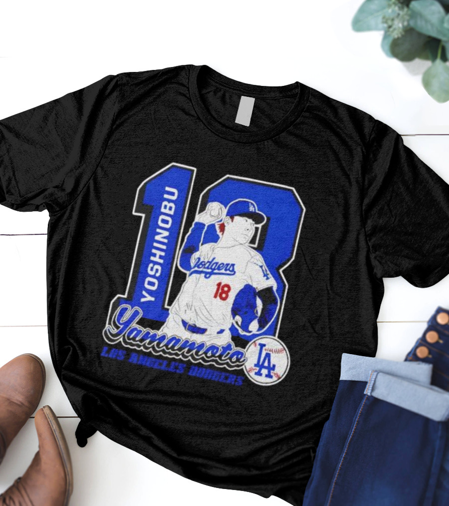 Yoshinobu Yamamoto Dodgers 18 LA Baseball 2025 T-Shirt