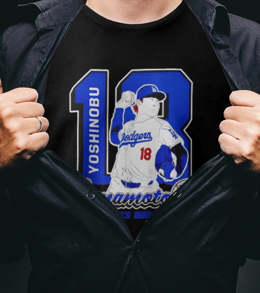 Yoshinobu Yamamoto Dodgers 18 LA Baseball 2025 T-Shirt