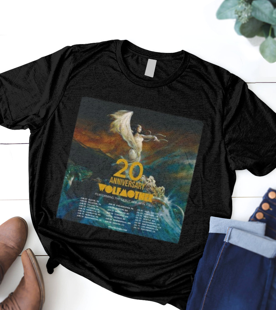Wolfmother 20th Anniversary Performing Debut Album In Full 2026 USA Tour Dates T-Shirt