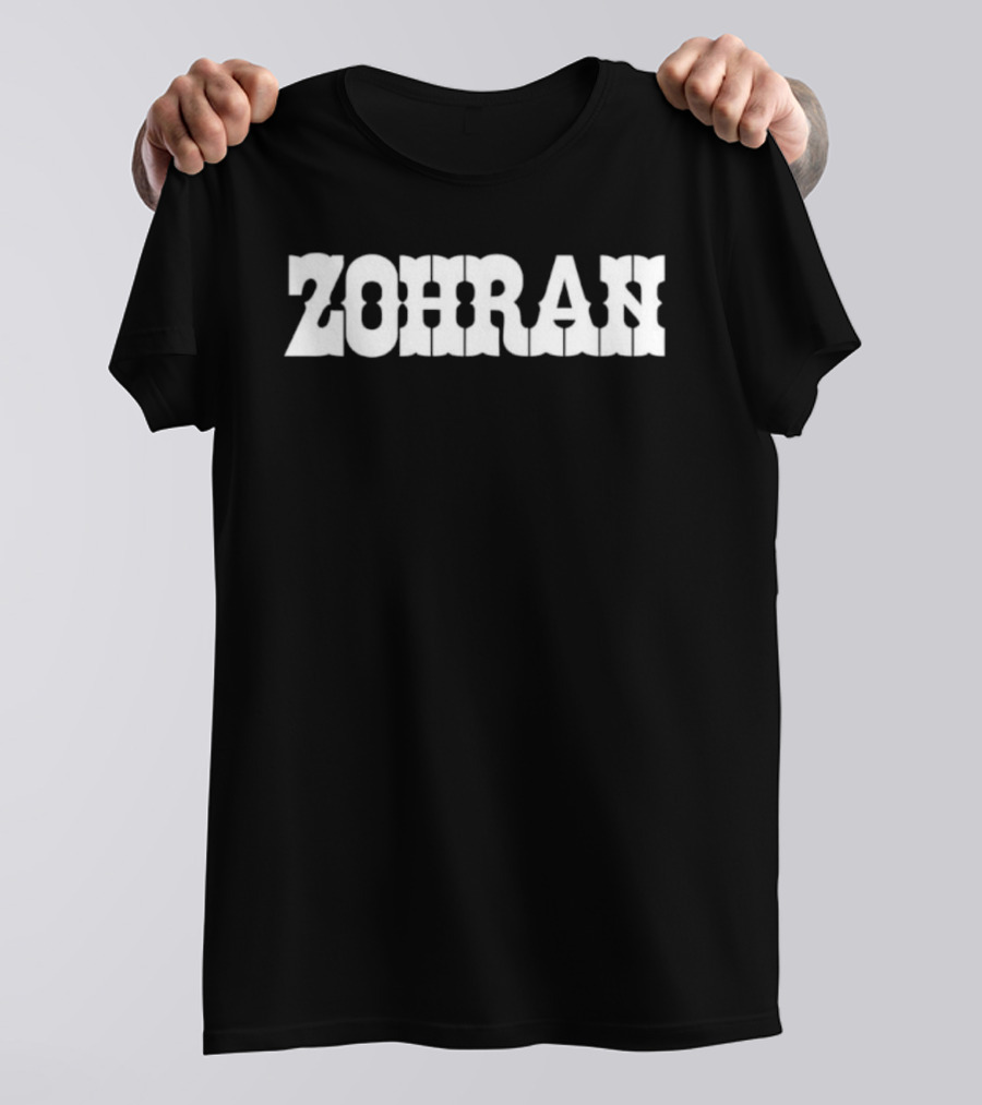 ZOHRAN Text Bold Graphic T-Shirt