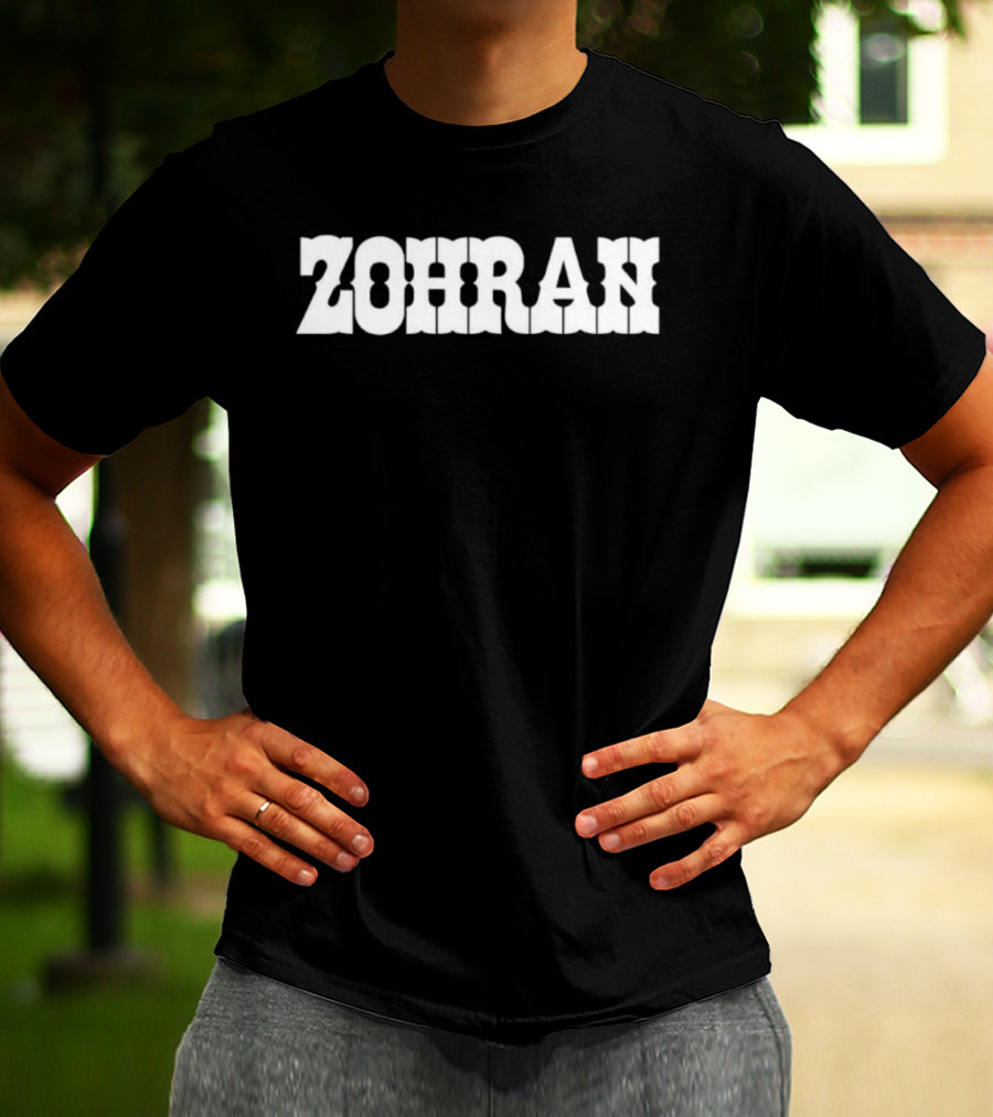 ZOHRAN Text Bold Graphic T-Shirt