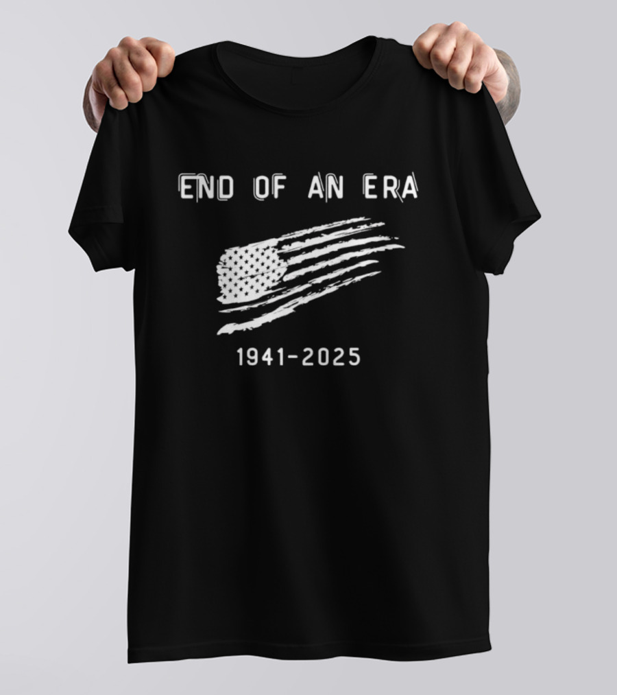 Dick Cheney End Of An Era 1941-2025 American Flag T-Shirt