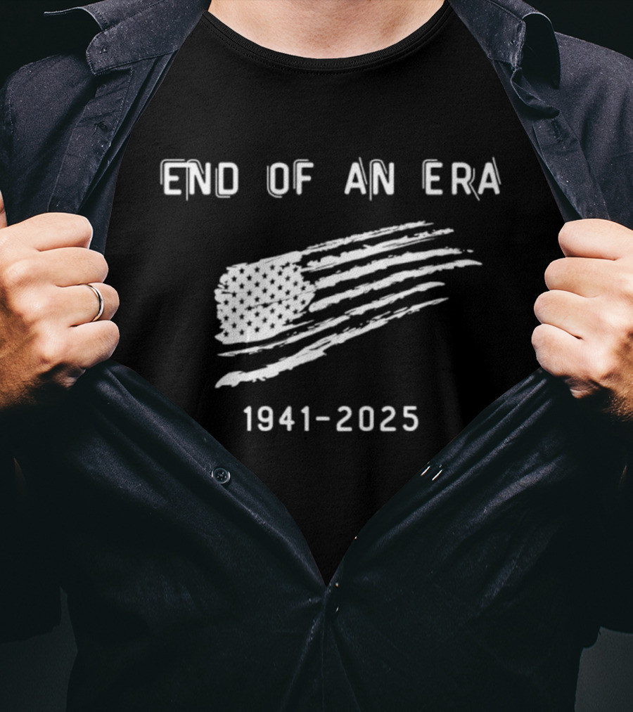 Dick Cheney End Of An Era 1941-2025 American Flag T-Shirt