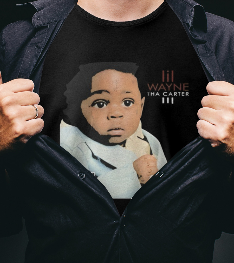 Lil Wayne Tha Carter III Album Cover Baby With Parental Advisory Explicit Content T-Shirt