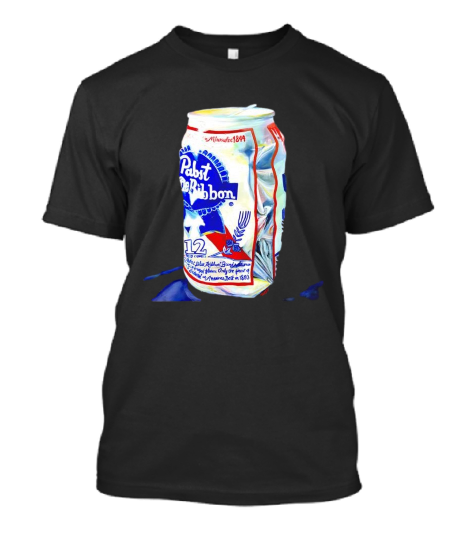 Milwaukee 1844 Pabst Blue Ribbon 12 Fluid Ounces America’s Best 1893 T-Shirt