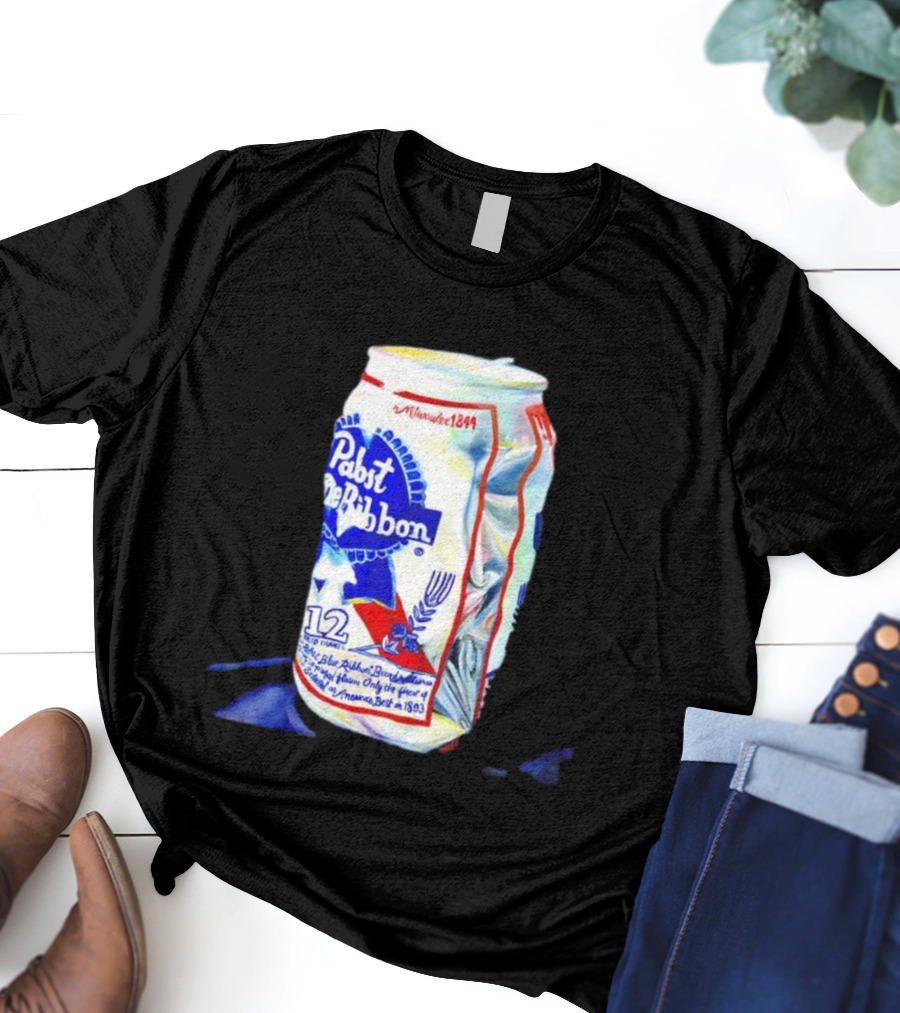 Milwaukee 1844 Pabst Blue Ribbon 12 Fluid Ounces America’s Best 1893 T-Shirt