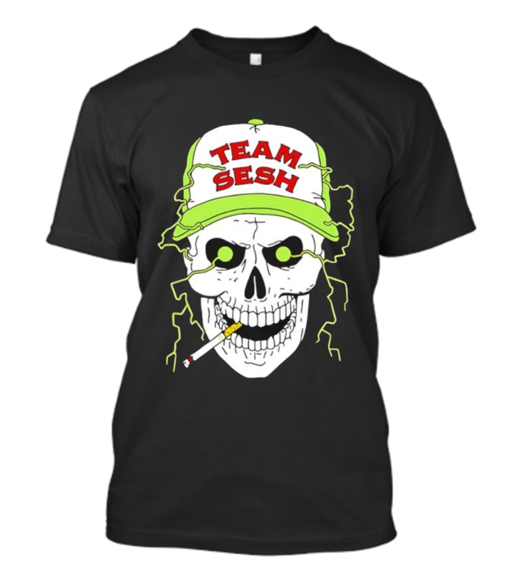 Team Sesh Skull Smoking Bone Tour North America 2025 T-Shirt