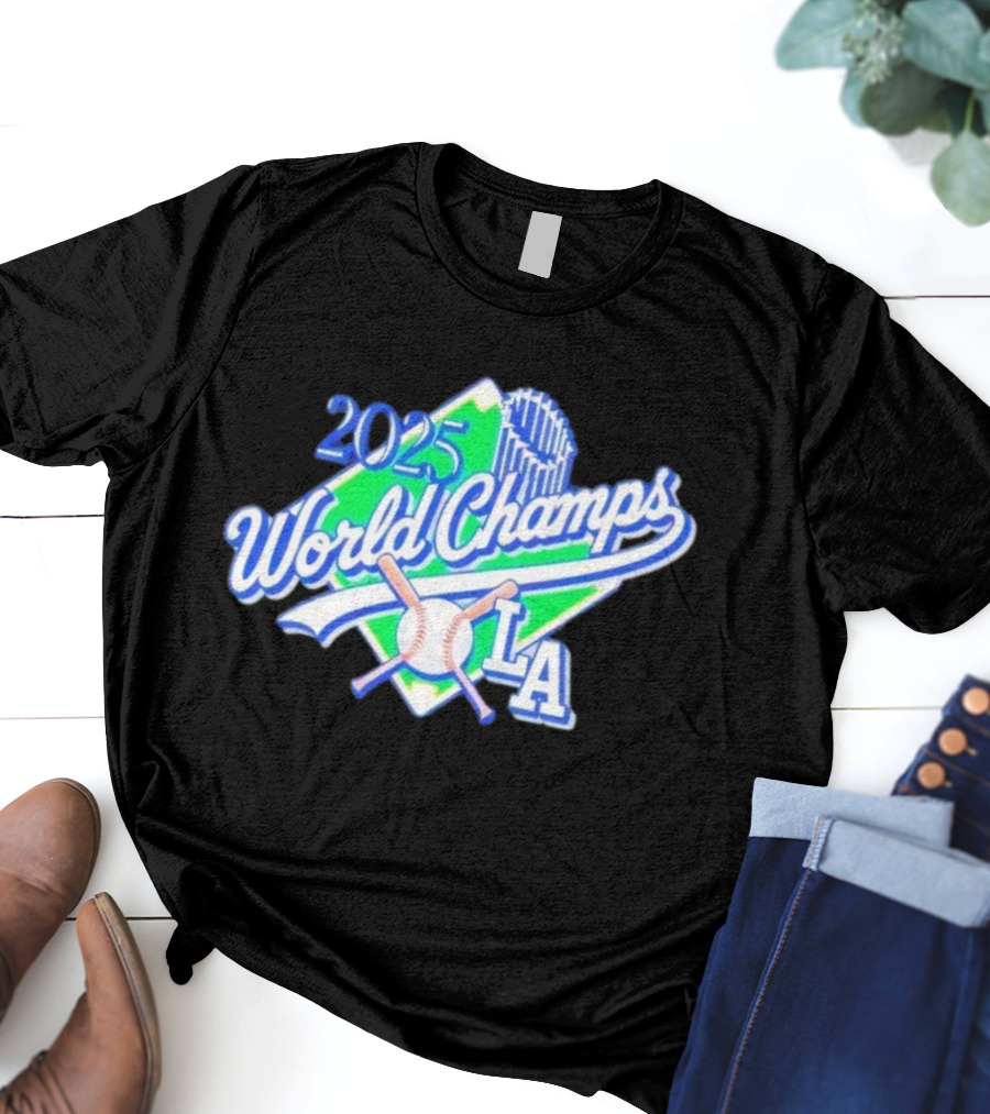 2025 World Champs LA Baseball Celebration T-Shirt