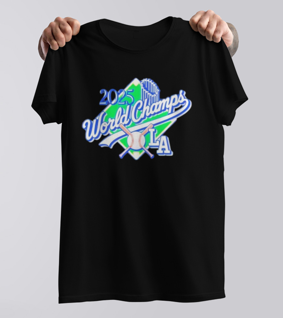 2025 World Champs LA Baseball Celebration T-Shirt
