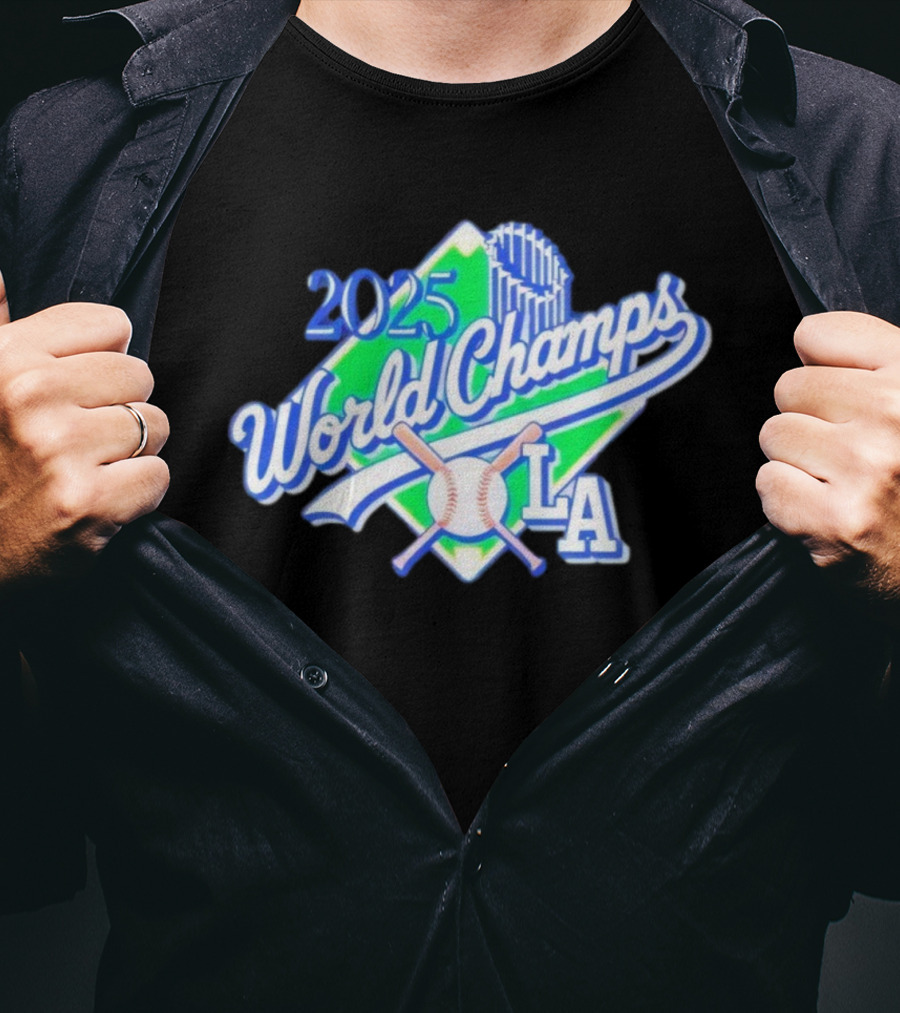 2025 World Champs LA Baseball Celebration T-Shirt