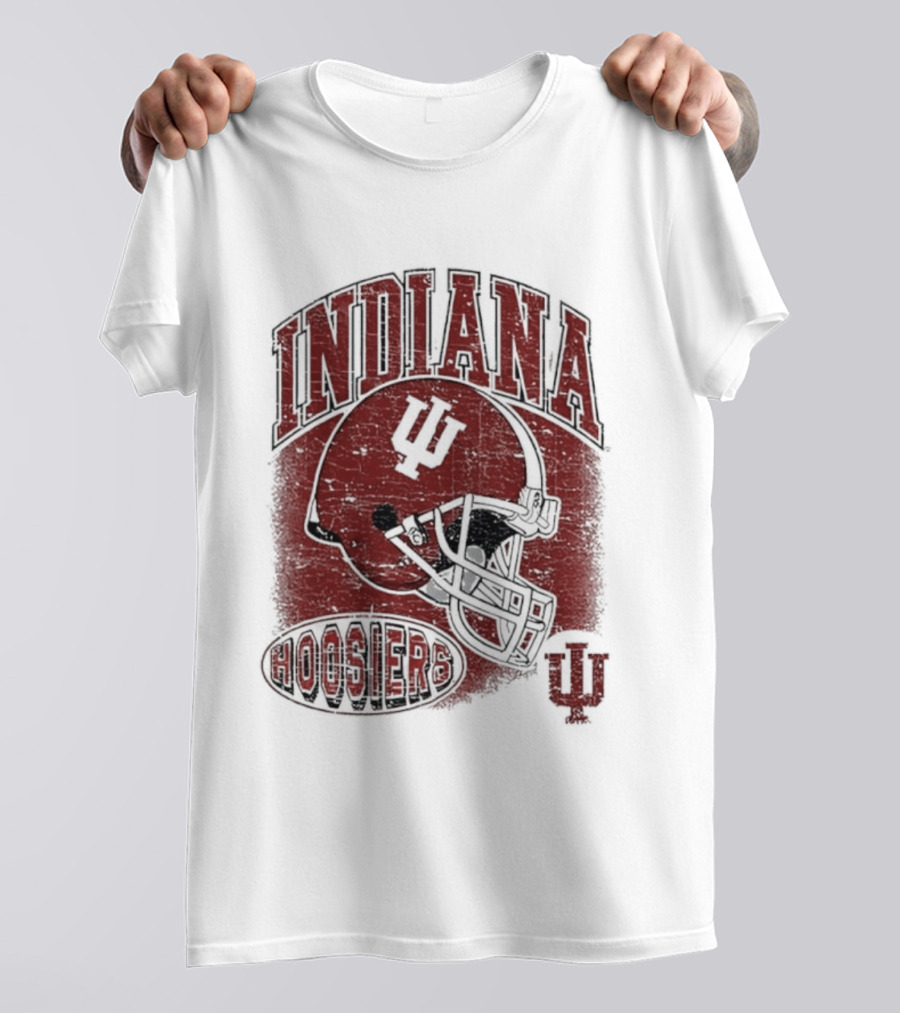 Indiana Hoosiers Vintage Helmet IU Football T-Shirt