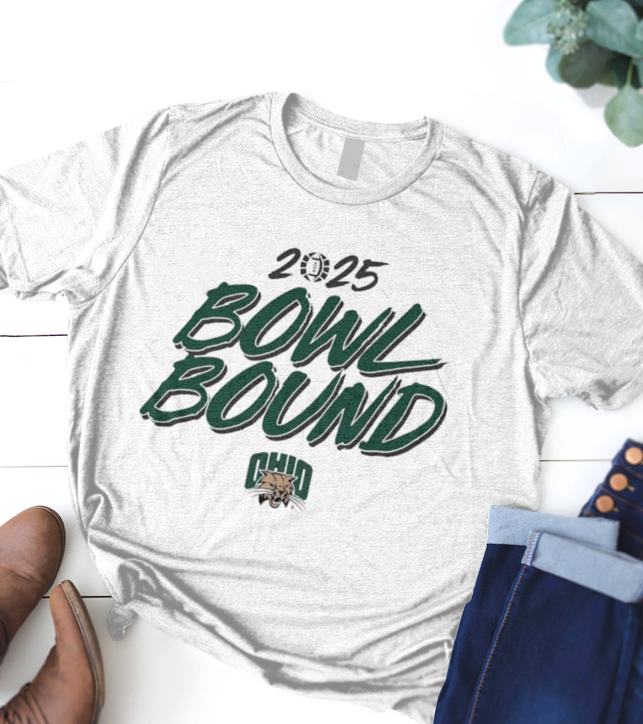 2025 Bowl Bound Ohio Bobcats Football T-Shirt