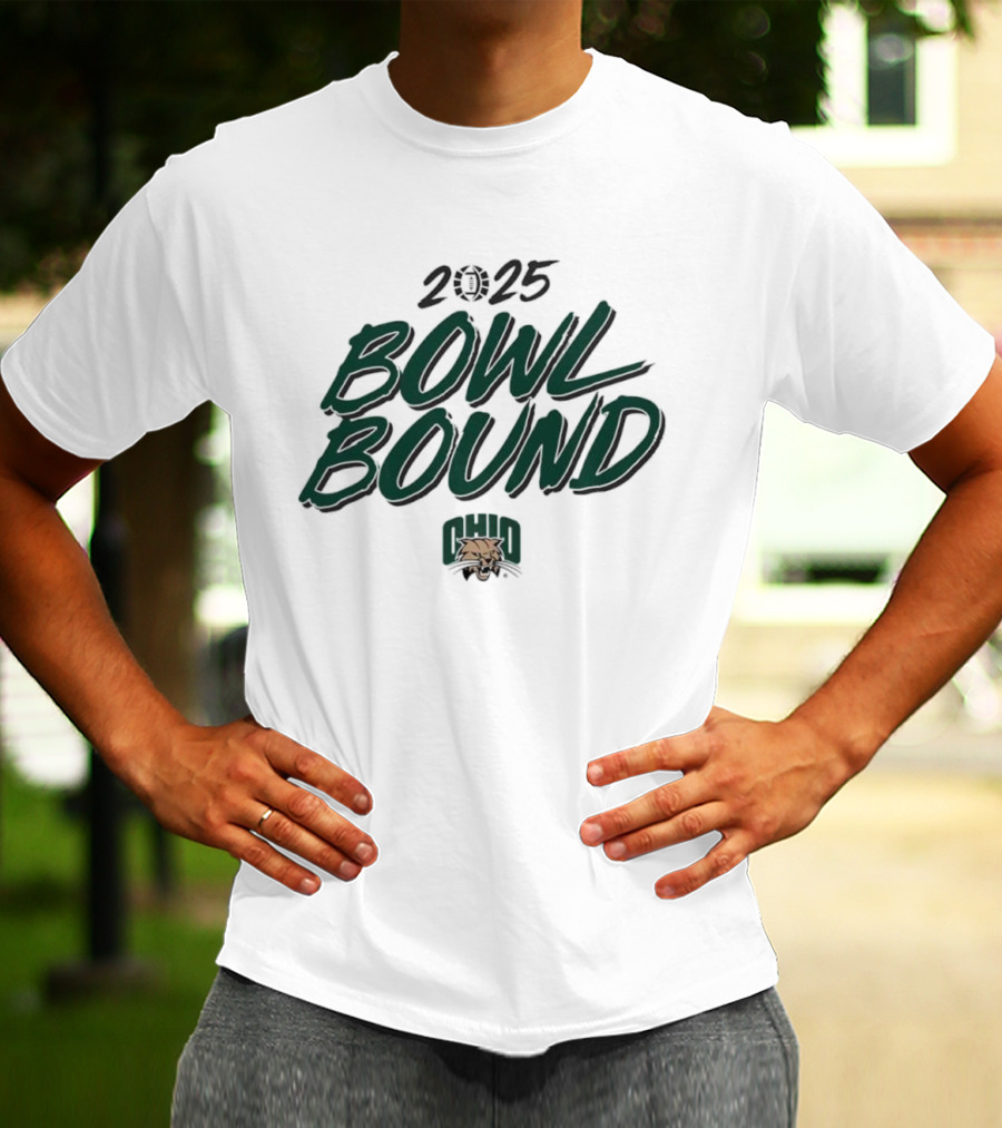 2025 Bowl Bound Ohio Bobcats Football T-Shirt
