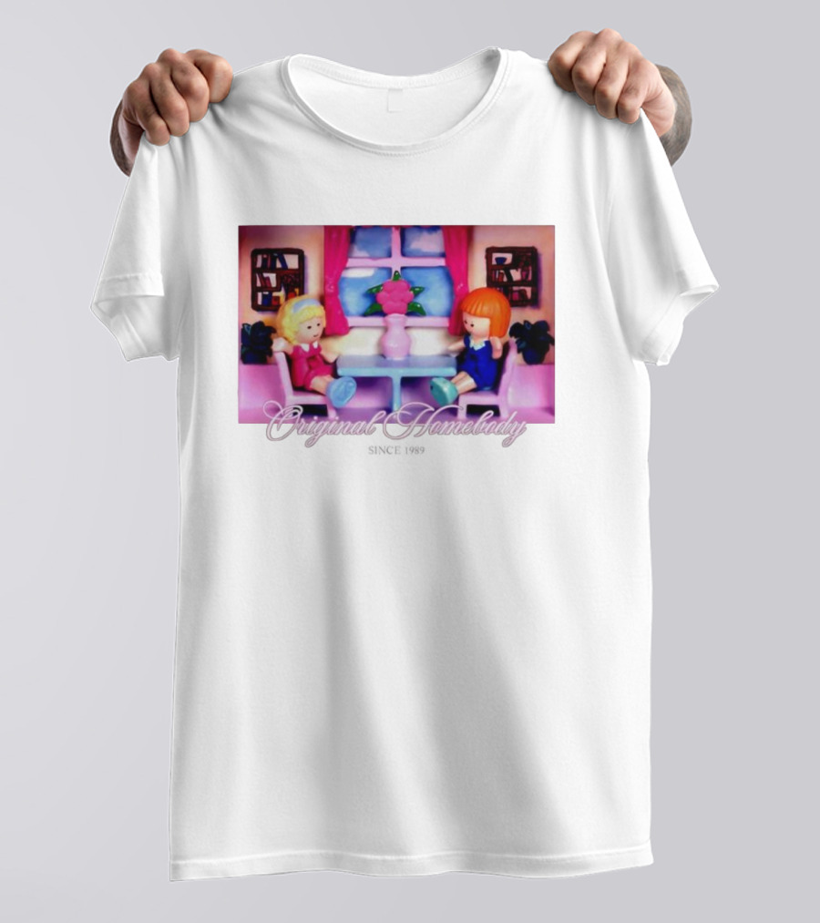 Polly Pocket Dolls Original Homebody Since 1989 Playhouse Scene T-Shirt