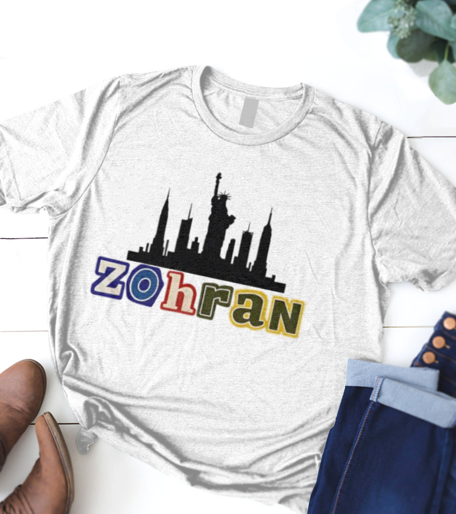 Zohran Mamdani NYC Skyline Statue Of Liberty T-Shirt