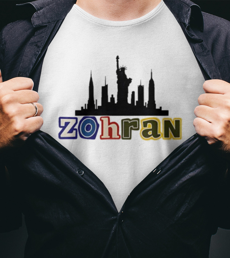 Zohran Mamdani NYC Skyline Statue Of Liberty T-Shirt