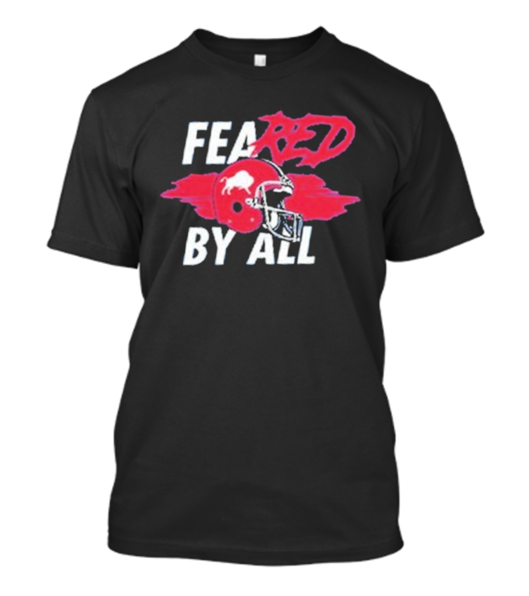 Buffalo Bills Feared By All Red Helmet T-Shirt
