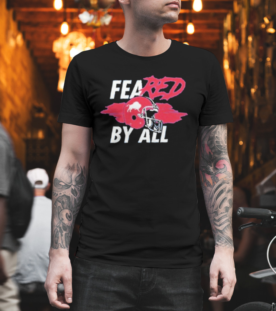 Buffalo Bills Feared By All Red Helmet T-Shirt