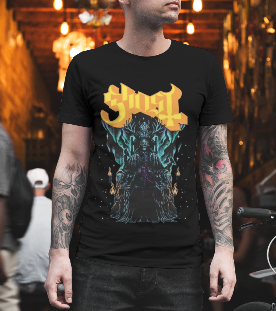 Ghost Solstace King Gothic Throne Artwork T-Shirt