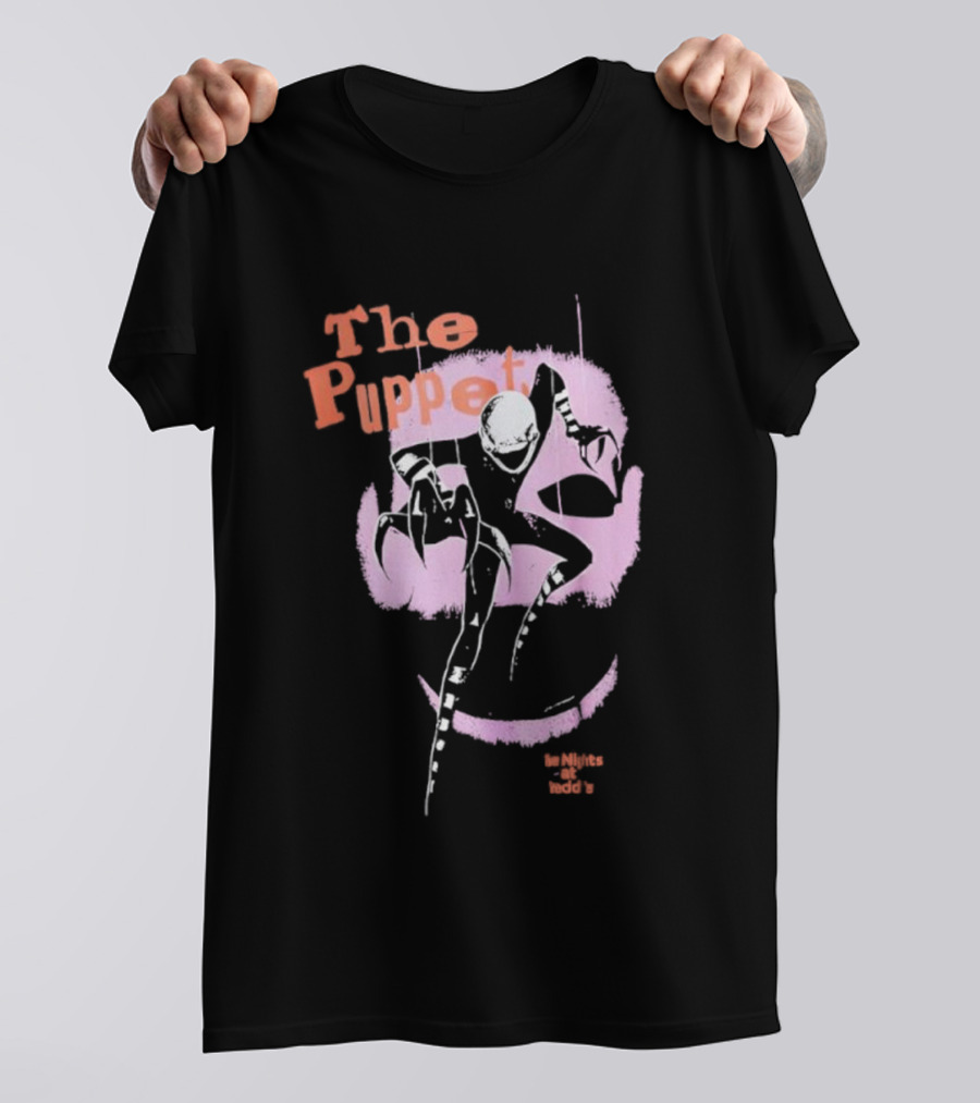 The Puppet Five Nights At Freddy’s Purple And Orange Design T-Shirt
