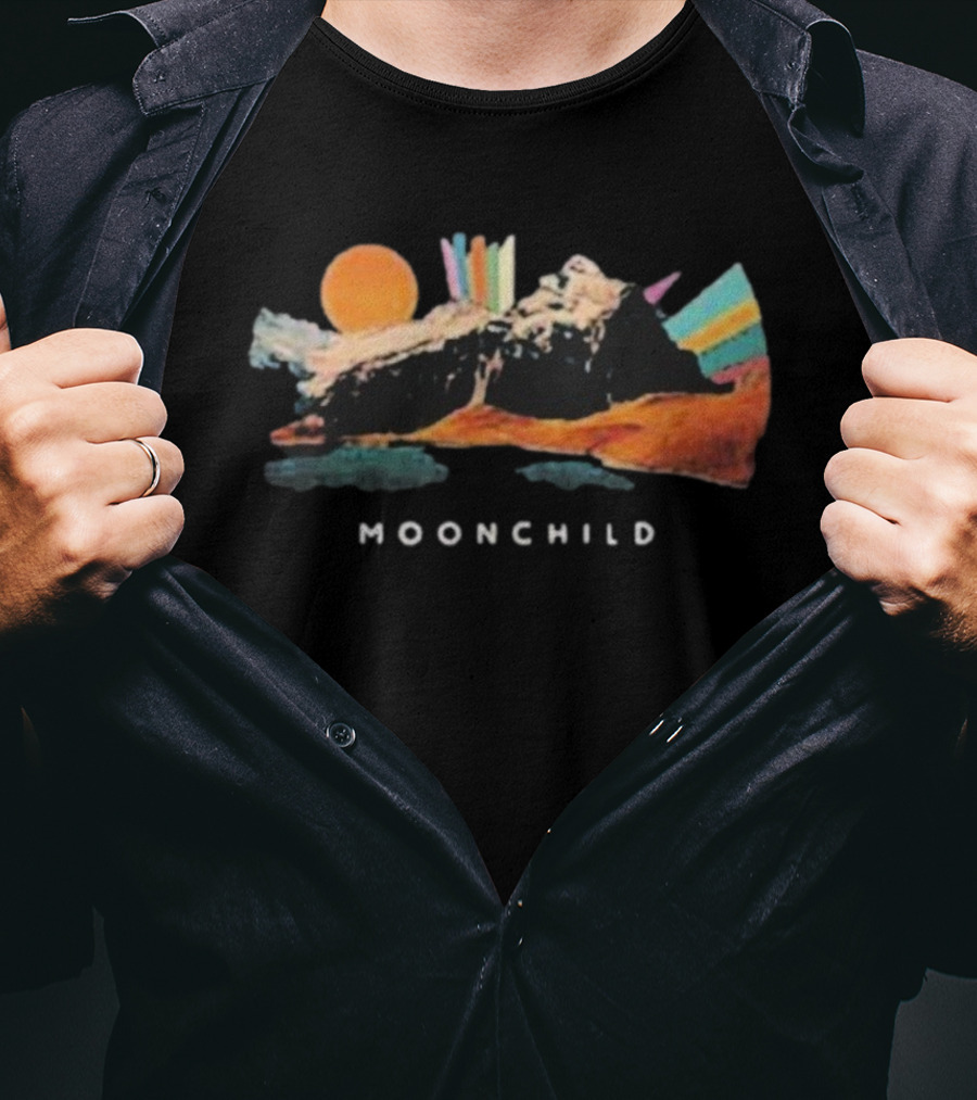 Moonchild Psychedelic Mountain Sunset T-Shirt