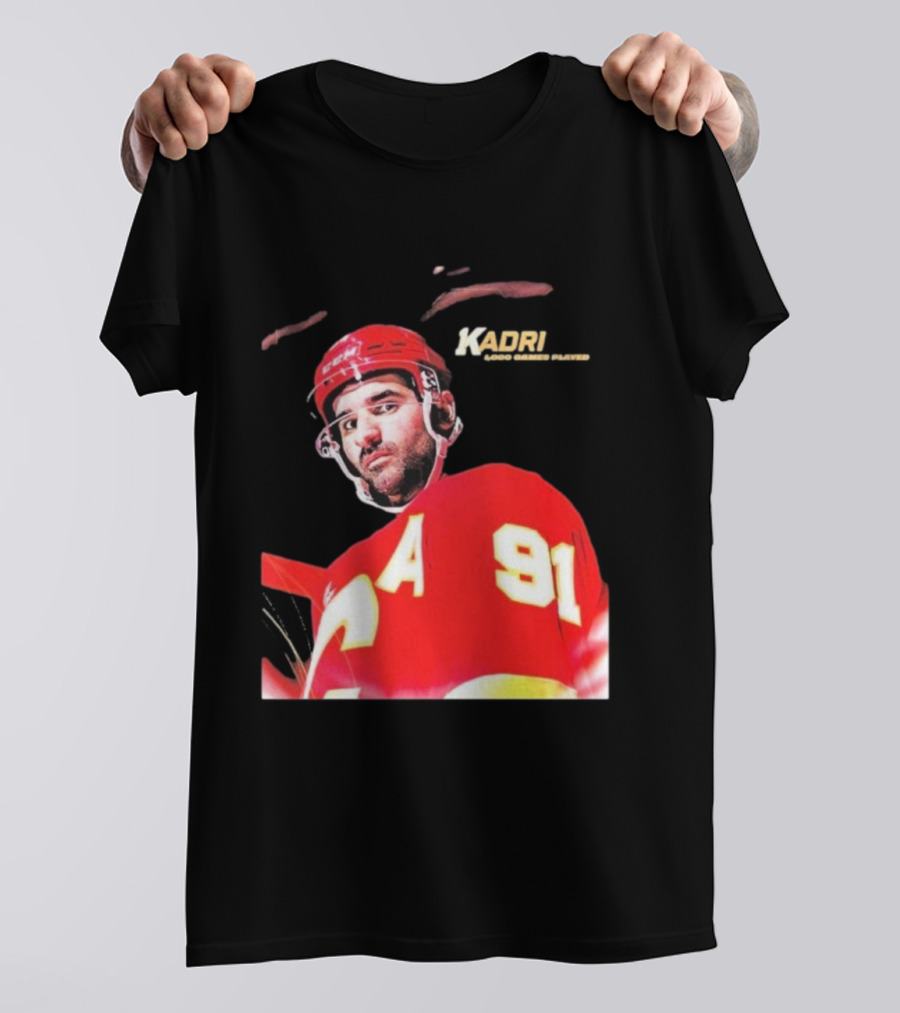 Kadri Calgary Hockey 91 Achievement Milestone T-Shirt