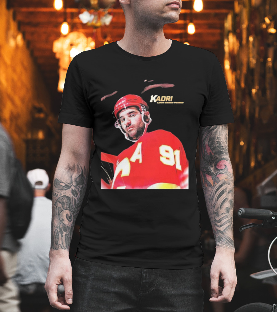 Kadri Calgary Hockey 91 Achievement Milestone T-Shirt