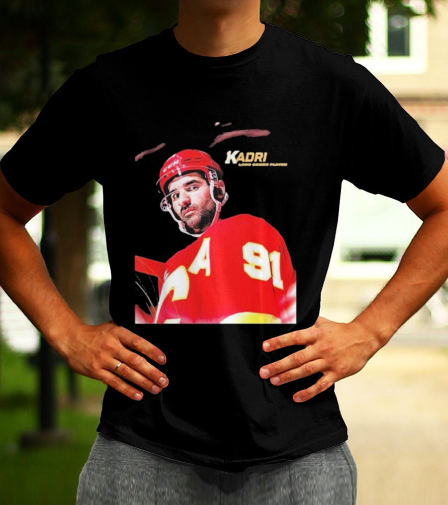 Kadri Calgary Hockey 91 Achievement Milestone T-Shirt