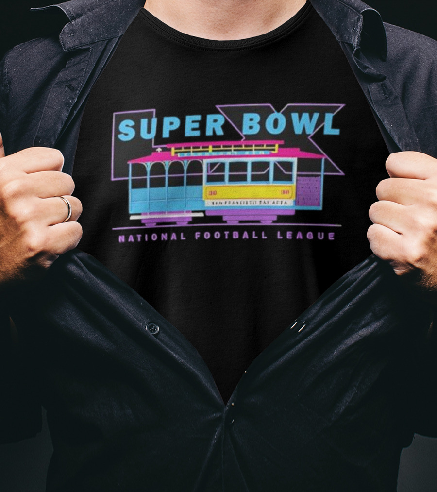 Super Bowl LX National Football League Retro Trolley Theme T-Shirt