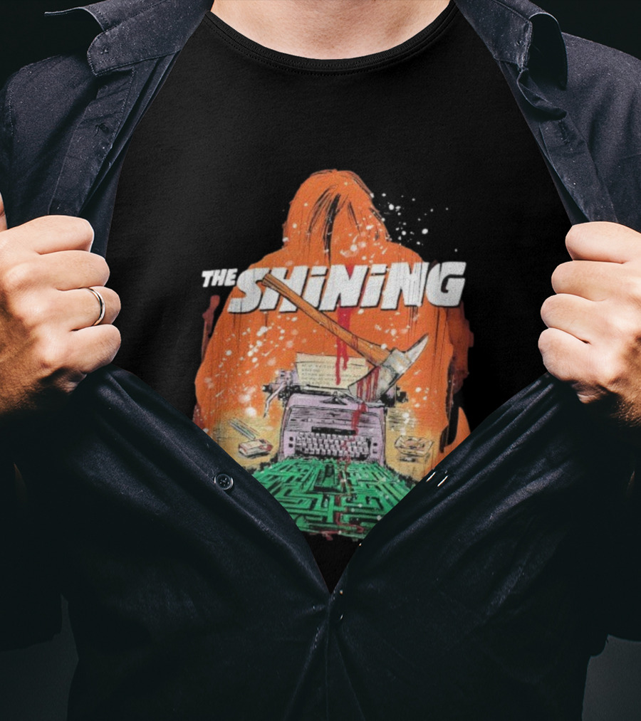 The Shining Axe Typewriter Maze Horror Icon T-Shirt