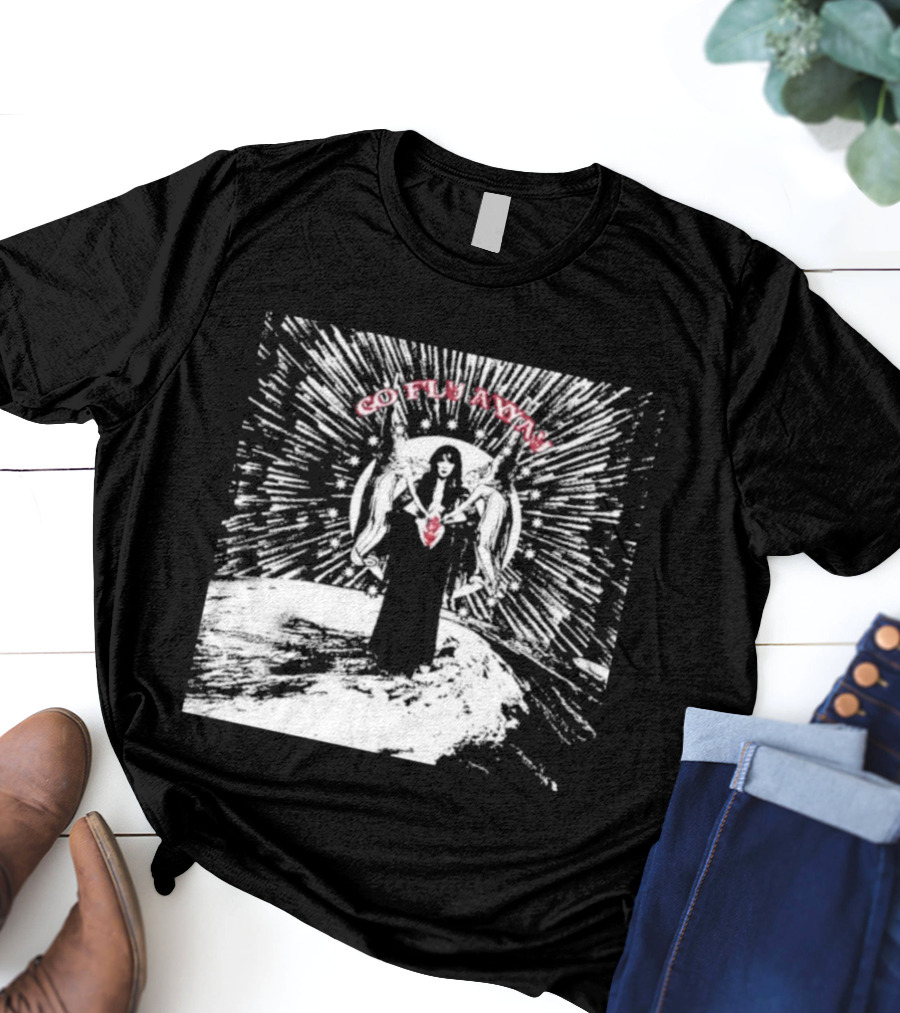 The Velveteers Go Fly Away Angel Wings Burst T-Shirt